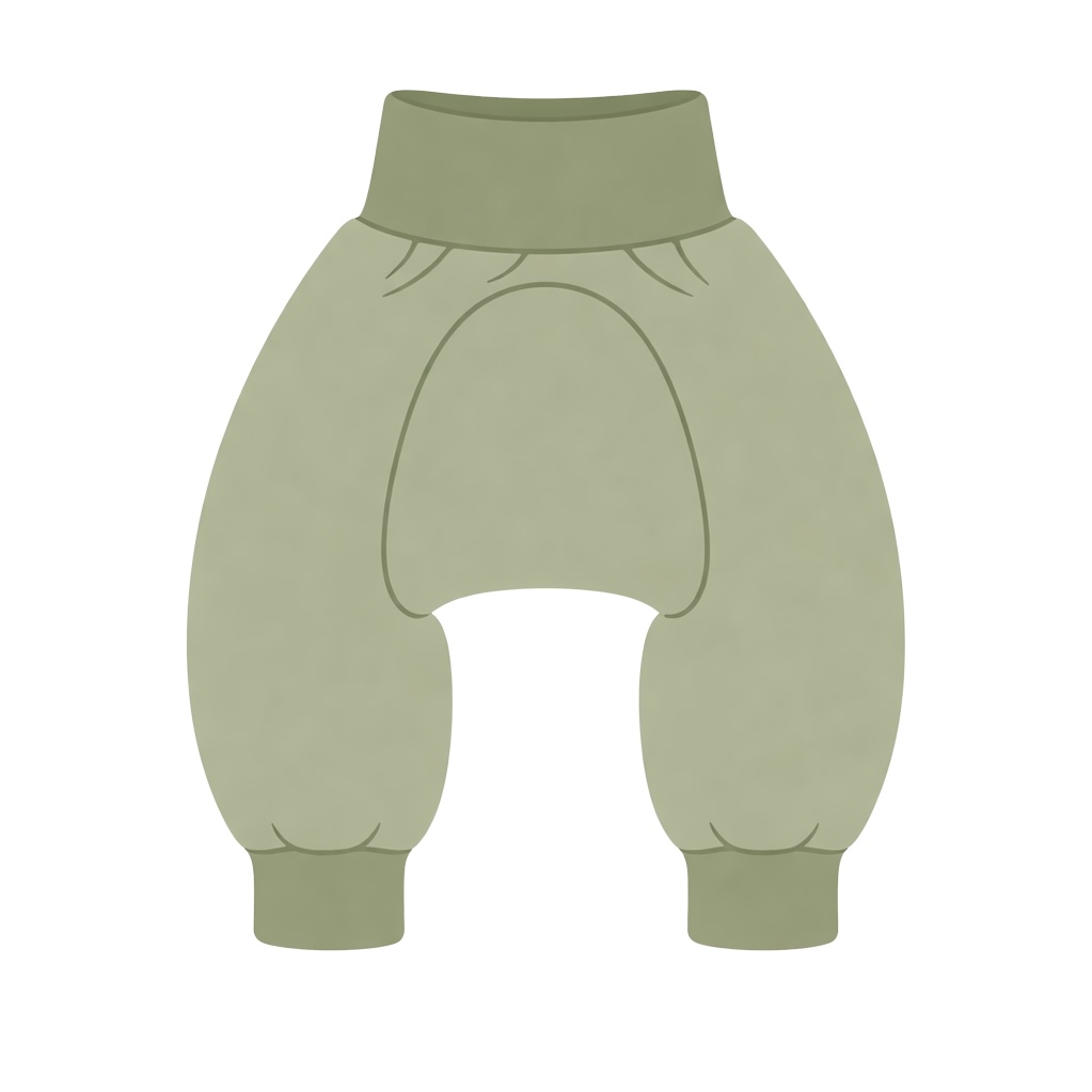 Illustration der Windelweg Hose