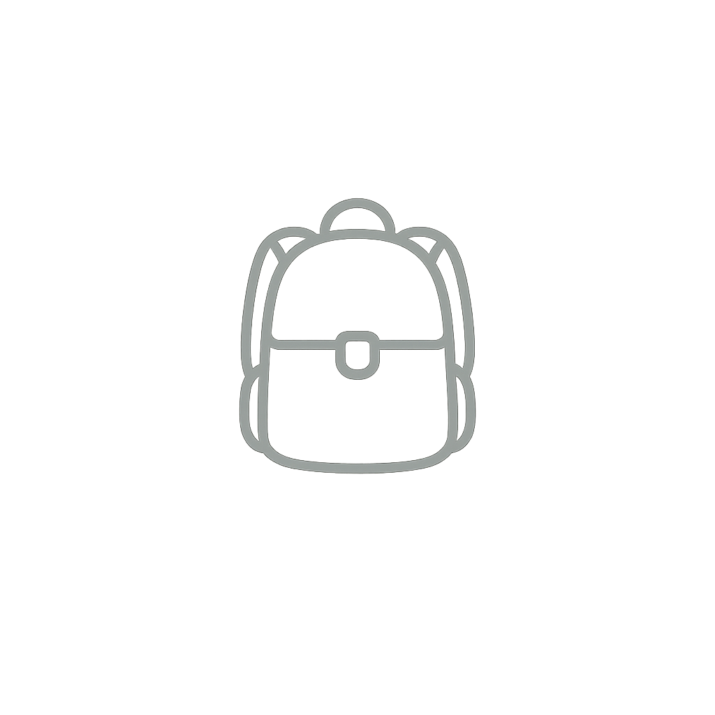 Icon: Ein kleiner Rucksack