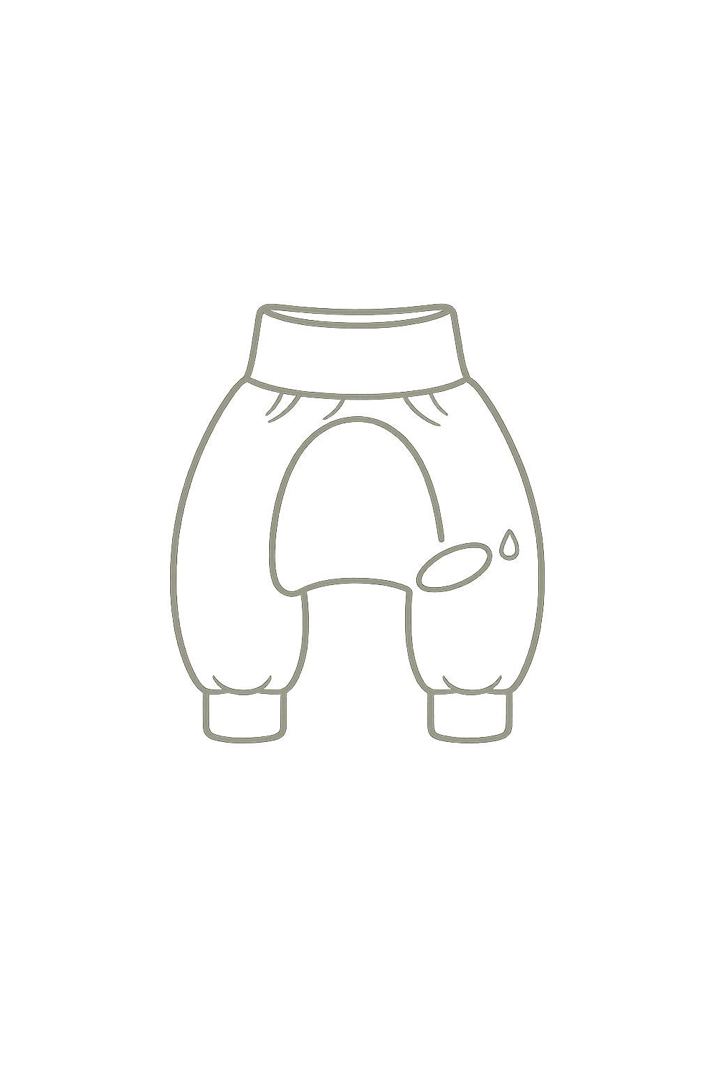 Icon: nasse Windelweg Hose